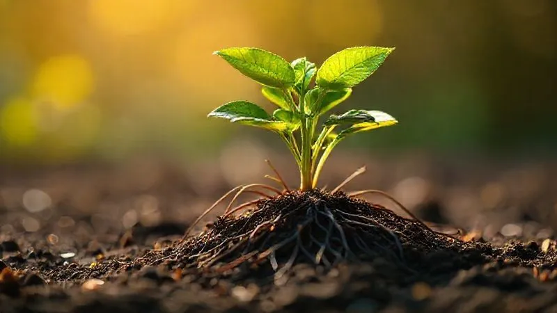 A photorealistic image of a vibrant, healthy plant growing vigorously, with its roots spreading wide and deep, symbolizing the maximization and growth of an ERC claim through careful optimization. Cinematic lighting, sharp focus on the plant, depth of field blurring a soft, warm background. 8K hyper-detailed, professional photography, shot on a high-end DSLR.