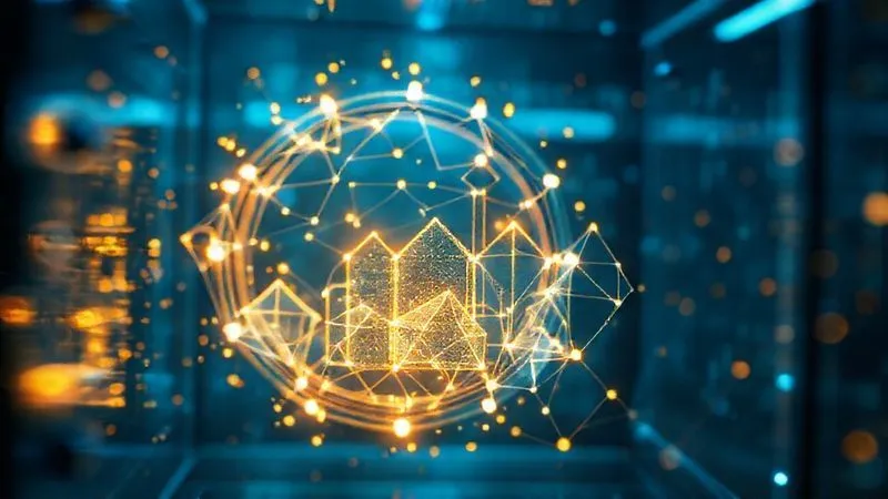 A photorealistic, professional photography image of a diverse portfolio of digital assets represented by glowing, interconnected geometric shapes, some stable and others dynamically shifting, all contained within a secure, transparent digital vault. Cinematic blue and gold lighting, 8K, sharp focus on the central assets, depth of field blurring the background of abstract financial data. Shot on a high-end DSLR.