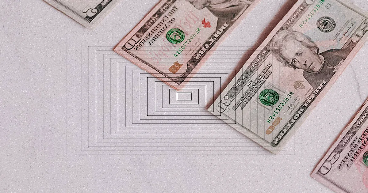 Top view of cutout paper composition of male signing credit paper while counting cash and apartment cost against blue background — Foto: Monstera Production / Pexels