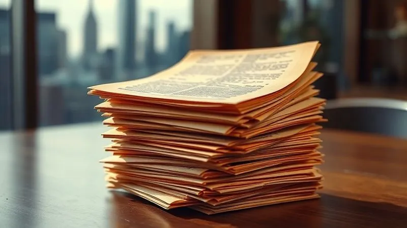 A photorealistic image showing a stack of old property deeds transforming into modern digital property titles, symbolizing the evolution and deferral of assets through a 1031 exchange. Cinematic lighting, sharp focus on the documents, depth of field blurring a city skyline in the background, 8K hyper-detailed, professional photography, shot on a high-end DSLR.