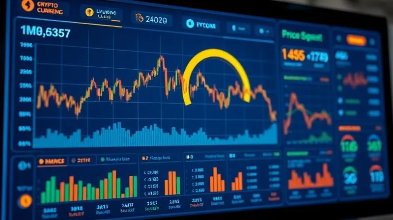 A photorealistic image of a futuristic digital dashboard displaying real-time cryptocurrency price charts, liquidity pool metrics, and a prominent 'Impermanent Loss' indicator showing a decreasing trend. The screen has a clean, minimalist UI with subtle glowing elements. Professional photography, 8K, cinematic lighting, sharp focus, depth of field, shot on a high-end DSLR.
