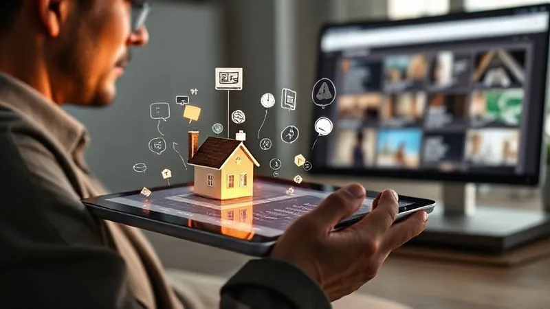 A photorealistic image of a stylized, glowing donor-advised fund account interface on a tablet, with complex asset icons (e.g., small house, stock certificate, art piece) flowing into it. In the background, a person thoughtfully reviewing charitable organizations on a computer screen. Cinematic lighting, sharp focus, depth of field, 8K hyper-detailed, professional photography.