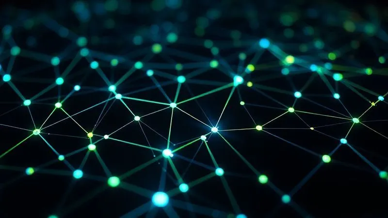 A photorealistic, professional photography, 8K, cinematic lighting, sharp focus, depth of field shot on a high-end DSLR of a highly intricate, glowing digital network diagram where every connection point is independently verified with a small padlock icon, illustrating the 'never trust, always verify' principle of Zero Trust Architecture in an Open Banking context. The network lines are vibrant blue and green against a dark, secure background.